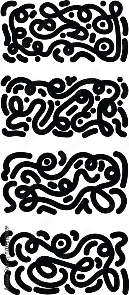 Fototapeta premium Wavy abstract lines