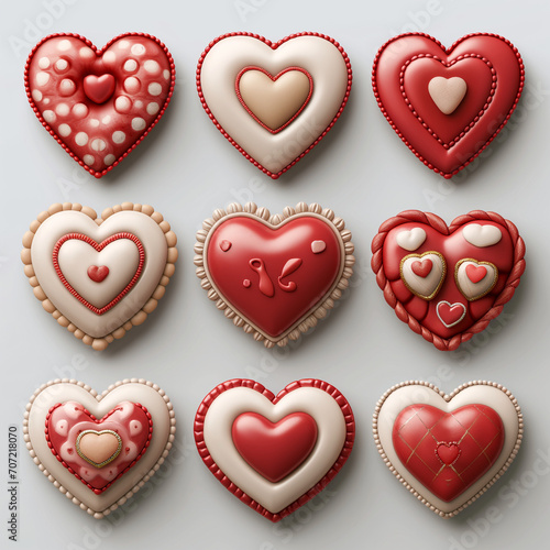 Charming collection of heart candies, ideal for gifting.