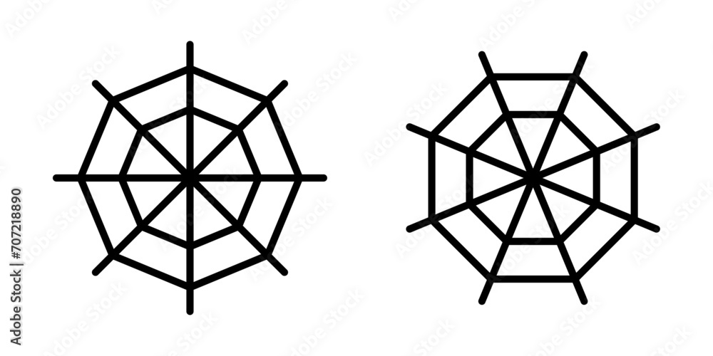 Spider web halloween black icon symbol vector design Spider web halloween black icon symbol vector design