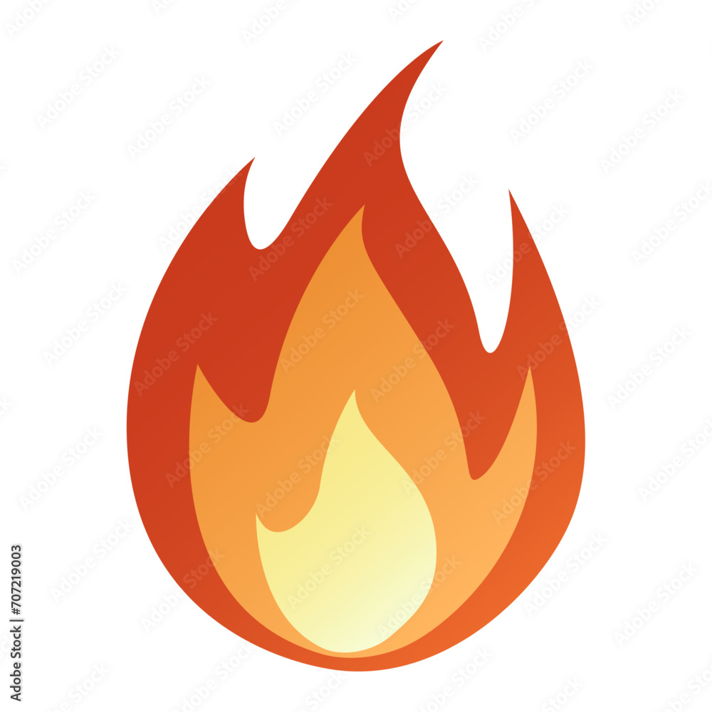 Fire flames. Cartoon campfire, bright fireball, heat wildfire and red hot bonfire, campfire, red fiery flames isolated. Vector illustration Fire flames. Cartoon campfire, bright fireball, heat wildfire and red hot bonfire, campfire, red fiery flames isolated. Vector illustration