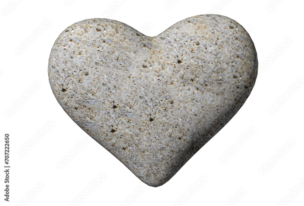 Fototapeta premium heart rock pebbles valentine