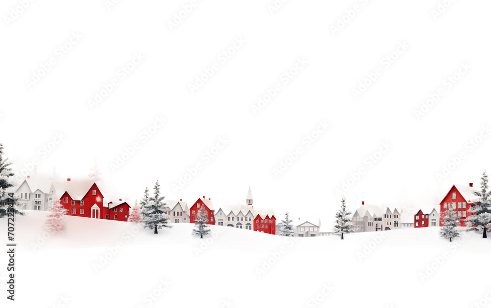 Smiling Holiday Season Card Presented Isolated on Transparent Background PNG.