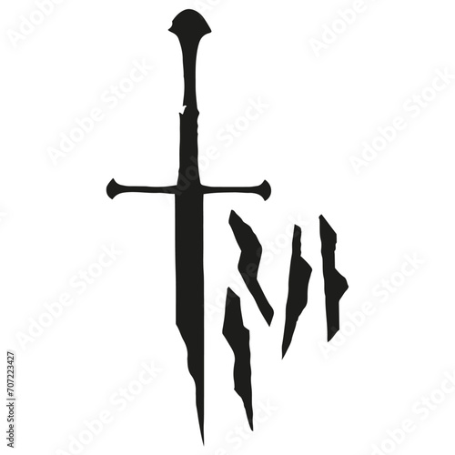 A sword that was broken, but one day will be forged again for a king.
