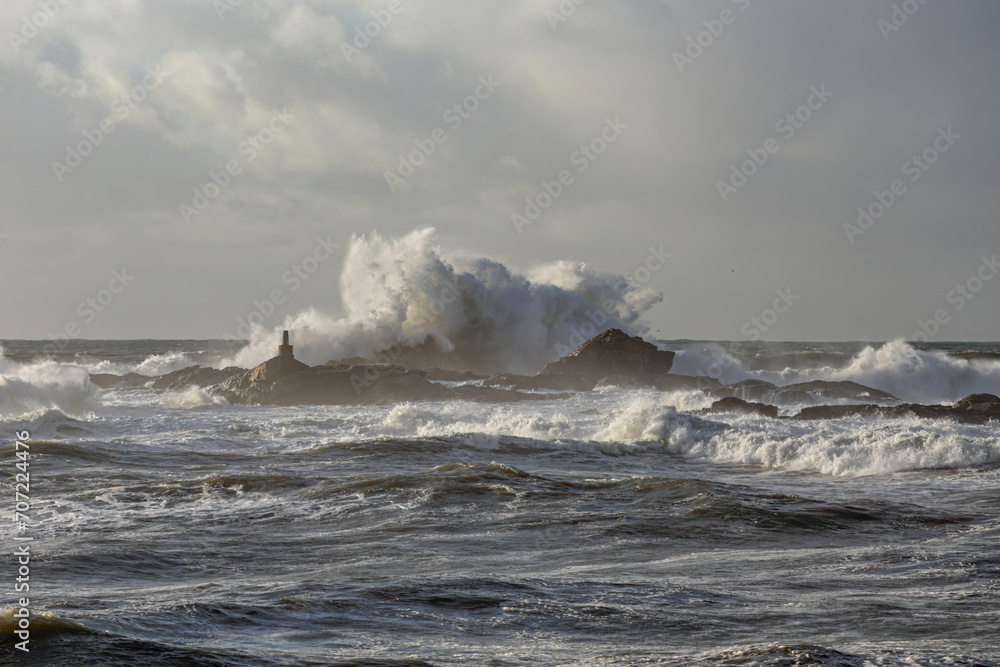 Dramatic stormy seascape