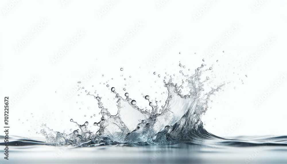 Splash of Water with Splashes and Droplets Splash of Water with Splashes and Droplets