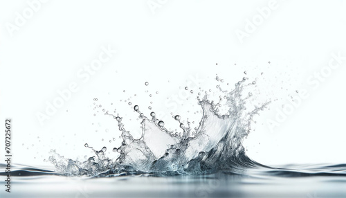 Splash of Water with Splashes and Droplets