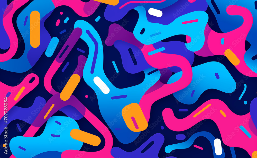 Obraz premium Captivating pattern that captures the essence of startup technology and vibrant interactions among young individuals.
