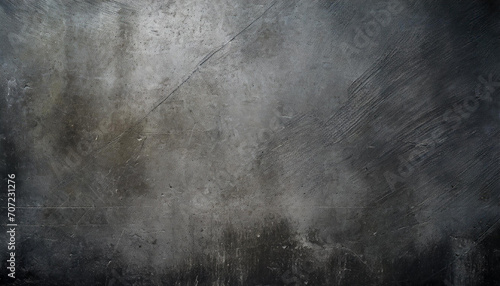 Close-up of weathered and aged concrete texture with grey, rustic yellow hues and with scratches and stains. Ideal for backgrounds or textural elements in design. photo