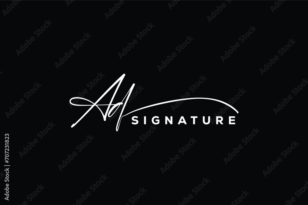 AD initials Handwriting signature logo. AD Hand drawn Calligraphy lettering Vector. AD letter real estate, beauty, photography letter logo design. AD initials Handwriting signature logo. AD Hand drawn Calligraphy lettering Vector. AD letter real estate, beauty, photography letter logo design.