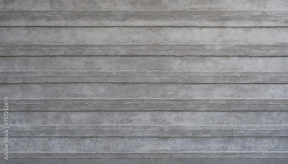 Close-up of a modern, horizontal concrete wall texture. Ideal for backgrounds, wallpapers, and architectural designs.