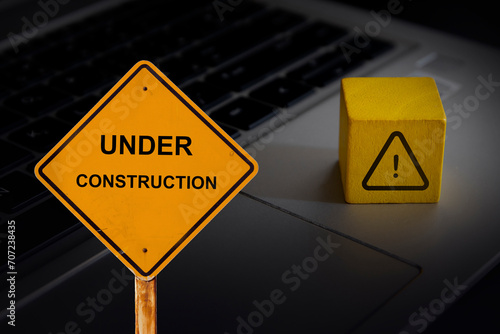 web site under contruction , maintenance process
