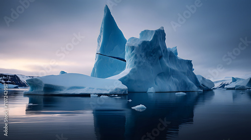 Iceberg in the arctic sea