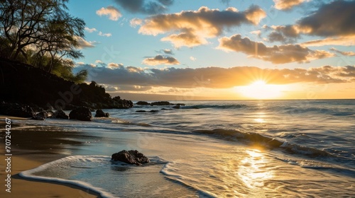 Lovers  Beach Sunset.