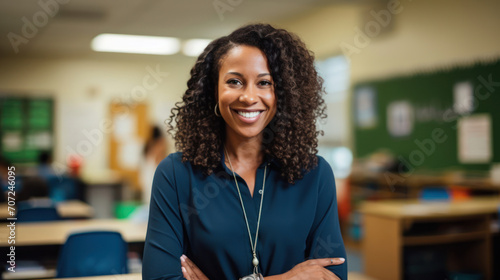 School counselor in office offering supportive guidance to students photo