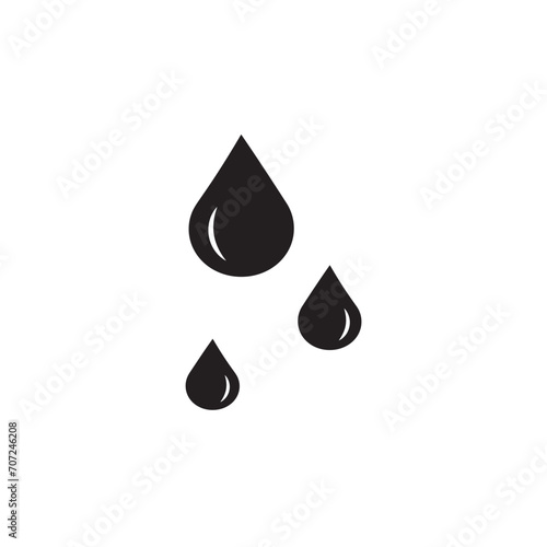 Water icon. Nature recourse sign. Rain vector illustration. Isolated contour of droplet on white background. icon editable stroke, sign, symbol outline line button isolated on white