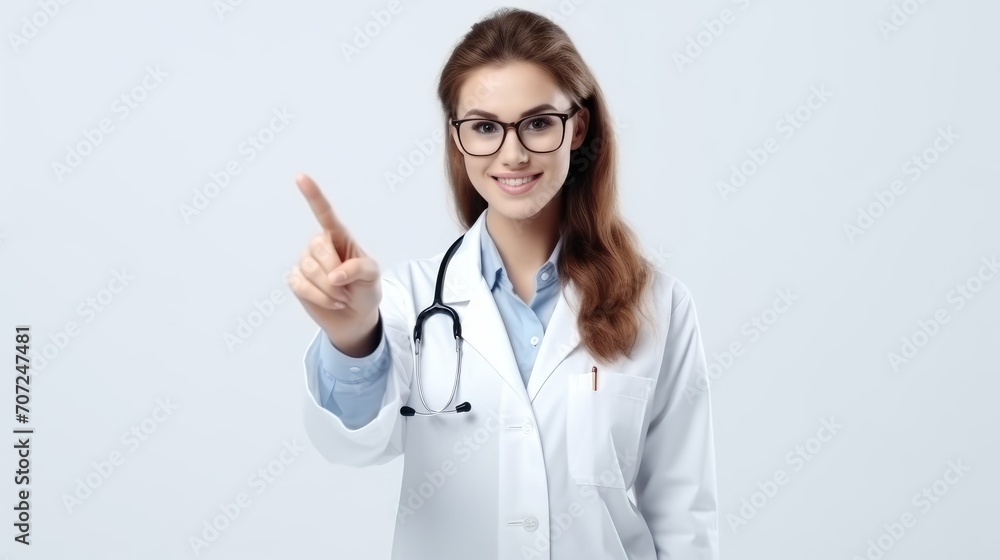 female doctor showing ok sign