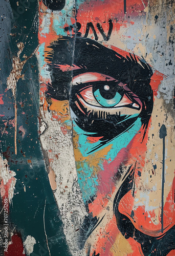 Grafitti - Auge, Gesicht