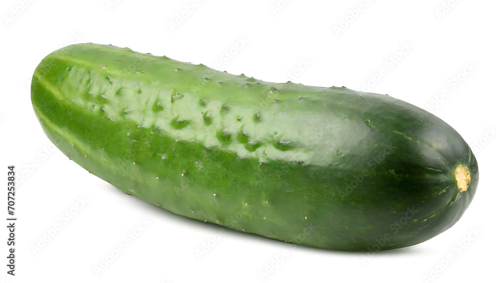 Cucumber isolated on white background close-up Cucumber isolated on white background close-up