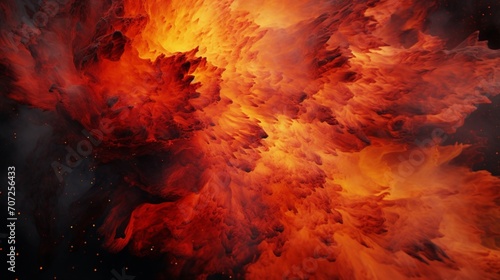 Inferno of Pigments: Fiery Burst