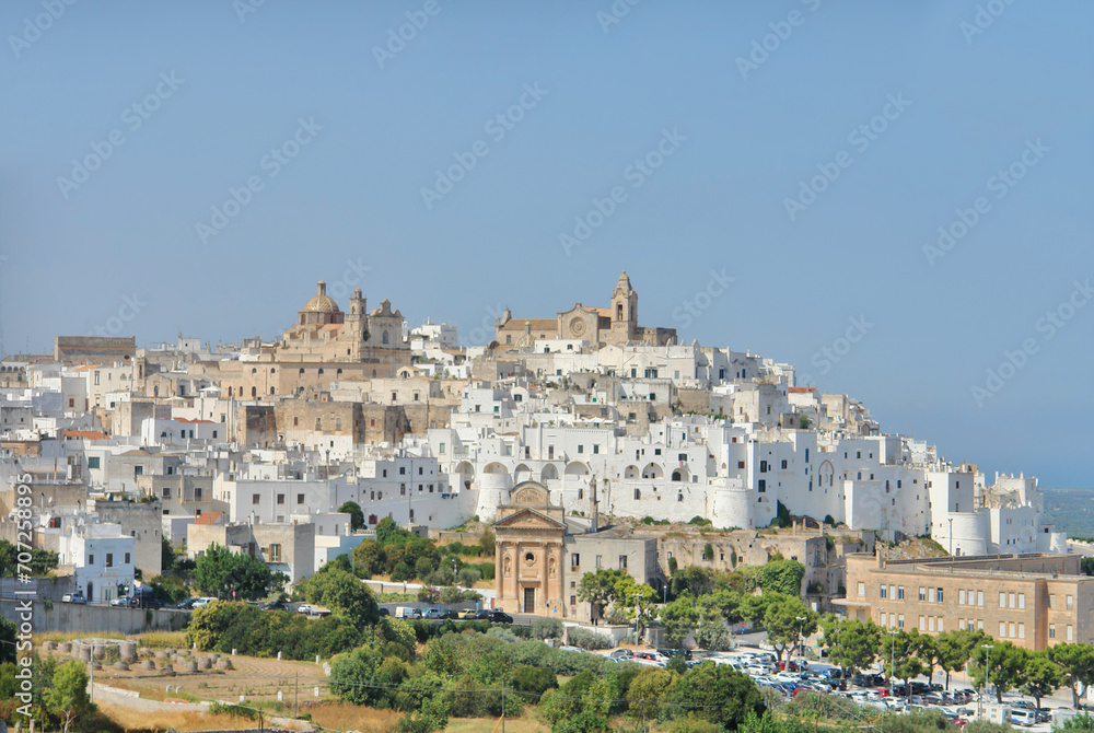 Fototapeta premium Ostuni a city in the province of Brindisi, region of Apulia, Italy