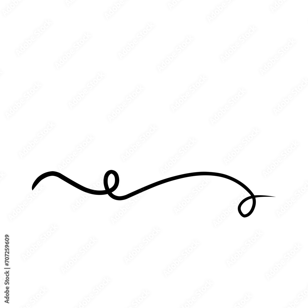 Swoosh underline hand drawing Swoosh underline hand drawing
