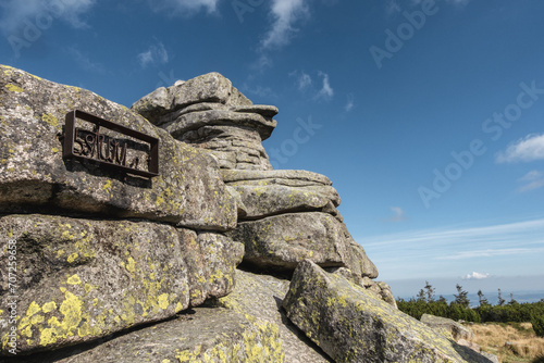 Rocks formations in the Karkonosze mountains