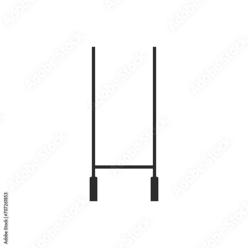 Rugby Goal Post Icon, Sport Icon.