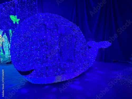 Photography 2023-12-17 Amsterdam Walk of Lights 03 Blue Whale