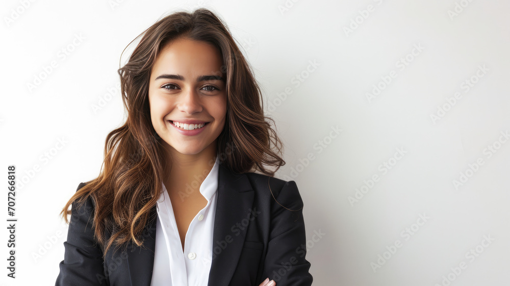 business woman on white background business woman on white background