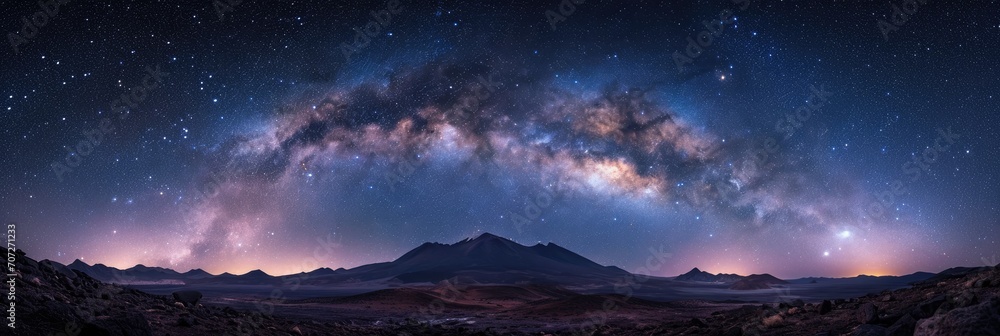 Night sky filled with stars and the Milky Way Night sky filled with stars and the Milky Way