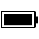 battery icon, vector illustration, simple design, best used for web, banner or presentation