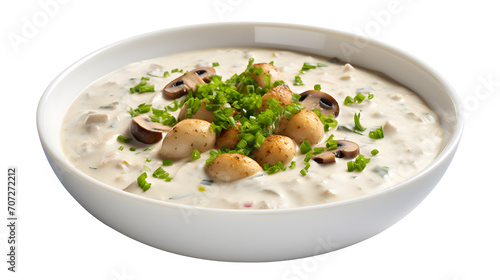 Clam Chowder, PNG, Transparent, No background, Clipart, Graphic, Illustration, Design, Food, Culinary, Gourmet, Chowder, Clams, Potatoes, Cream