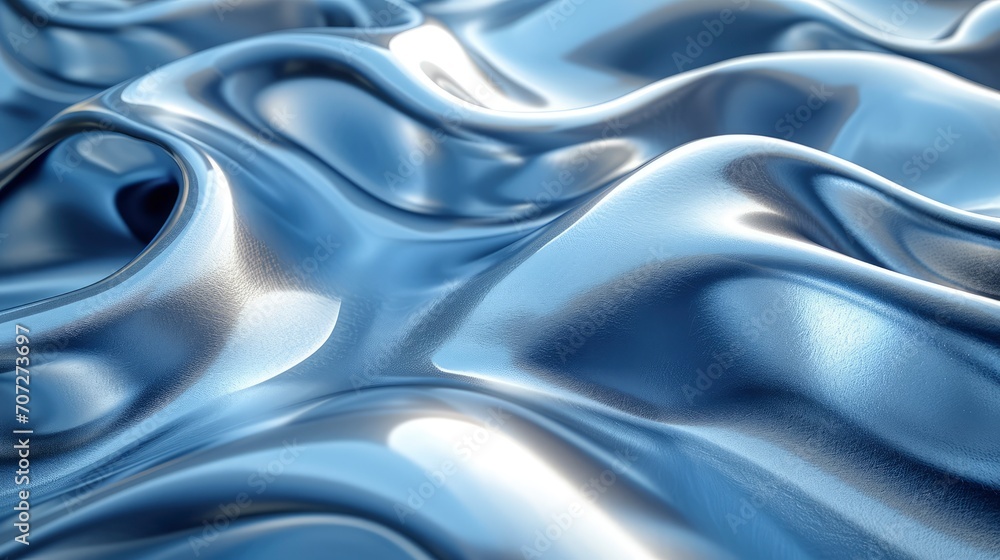 Obraz premium a simple and elegant abstract experience the fluid elegance crafted with liquid metal elements and a touch of Magewave. 