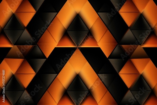Symmetric orange line background pattern 