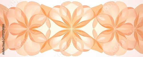 Symmetric peach square background pattern 