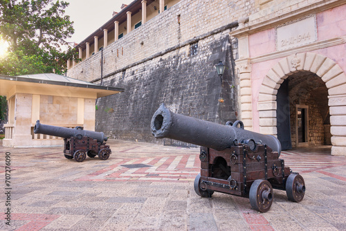 Ancient cannons in Kotor