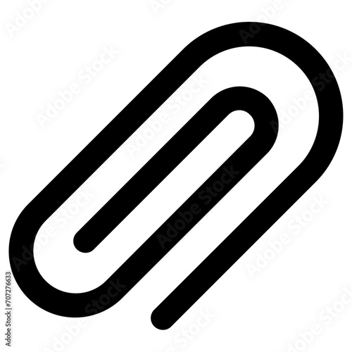 paperclip icon, vector illustration, simple design, best used for web, banner or presentation photo