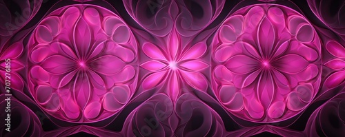 Symmetric pink line background pattern 