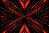 Symmetric red and black triangle background pattern 