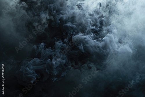 A black and white photo capturing smoke in the air. Suitable for various creative projects