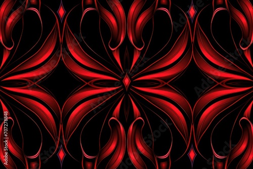 Symmetric ruby circle background pattern 