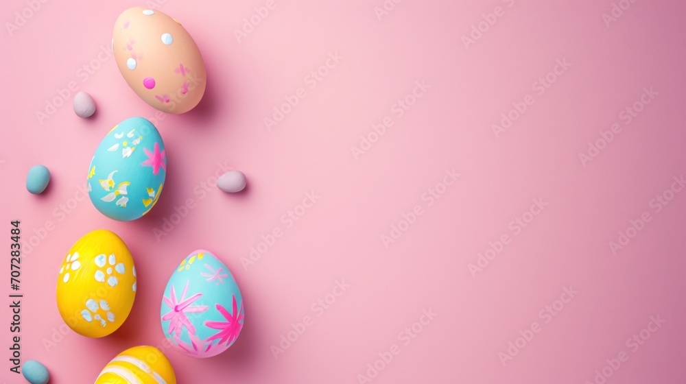 easter sale concept background with copy space.