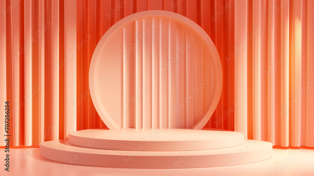 Design of podium for beauty products, ai generated Design of podium for beauty products, ai generated