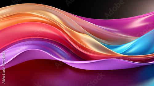 abstract colorful glowing wavy perspective with fractals and curves background 16:9 widescreen wallpapers © elementalicious
