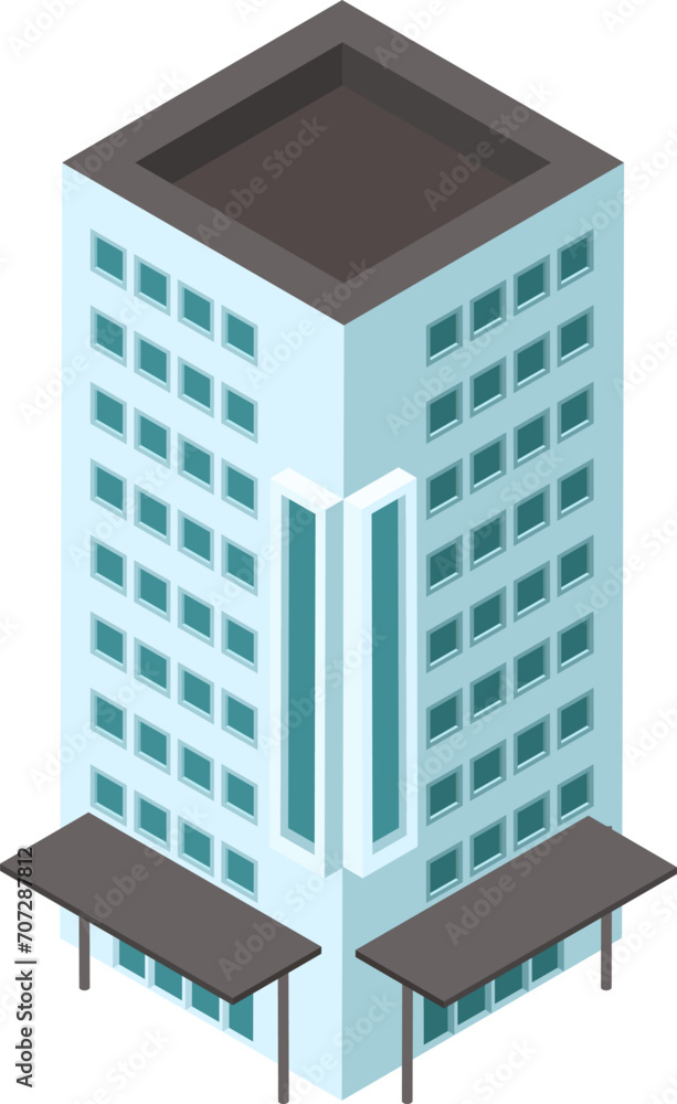 Big office structure icon, business service isometric 3d vector illustration, isolated on white. Concept banking construction tallest building premise, concrete glass department housing. Big office structure icon, business service isometric 3d vector illustration, isolated on white. Concept banking construction tallest building premise, concrete glass department housing.
