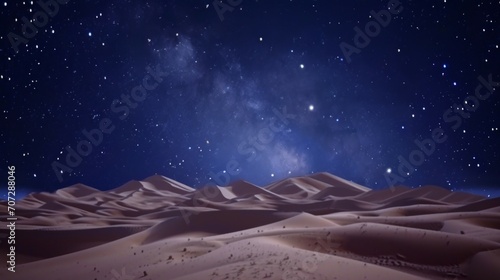 Digital Dreamscape: Starlit Sandscapes and Celestial Wonders photo