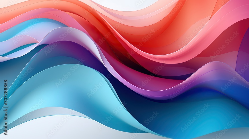 Fototapeta premium minimal abstract wave futuristic color palette, Futuristic Hues in Minimal Abstract Wave Design, Contemporary Colors in Abstract Futuristic Waves, Contemporary Hues in Minimal Abstract Waves,