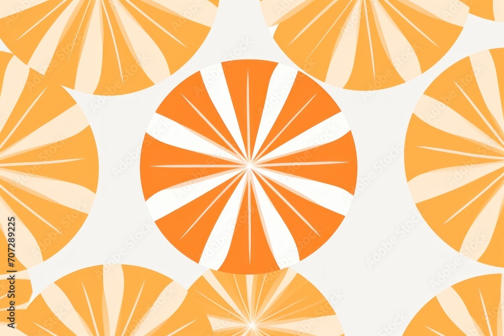 Tangerine repeated soft pastel color vector art line pattern 