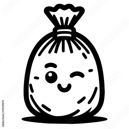 black and white egg