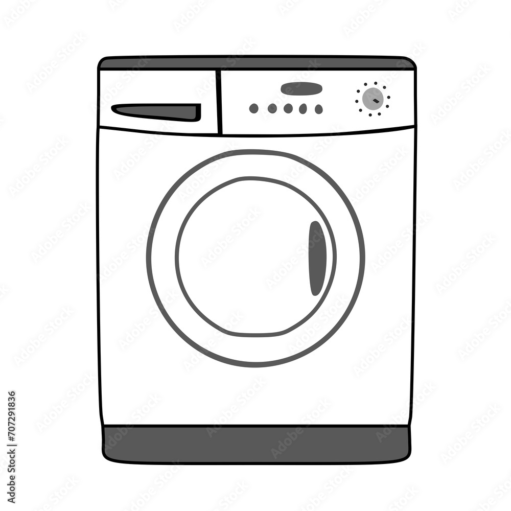 washing machine isolated on white washing machine isolated on white